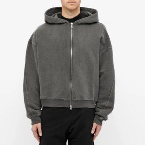 Cole Buxton | Shirts | Cole Buxton Zipped Hoodie Washed Black Mens Medium |  Poshmark